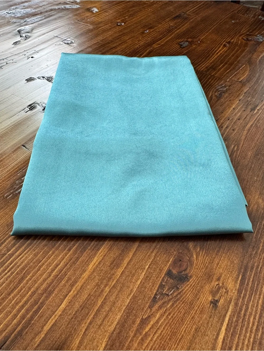 Satin Turquoise Pillowcase - Luxury Home Bedding